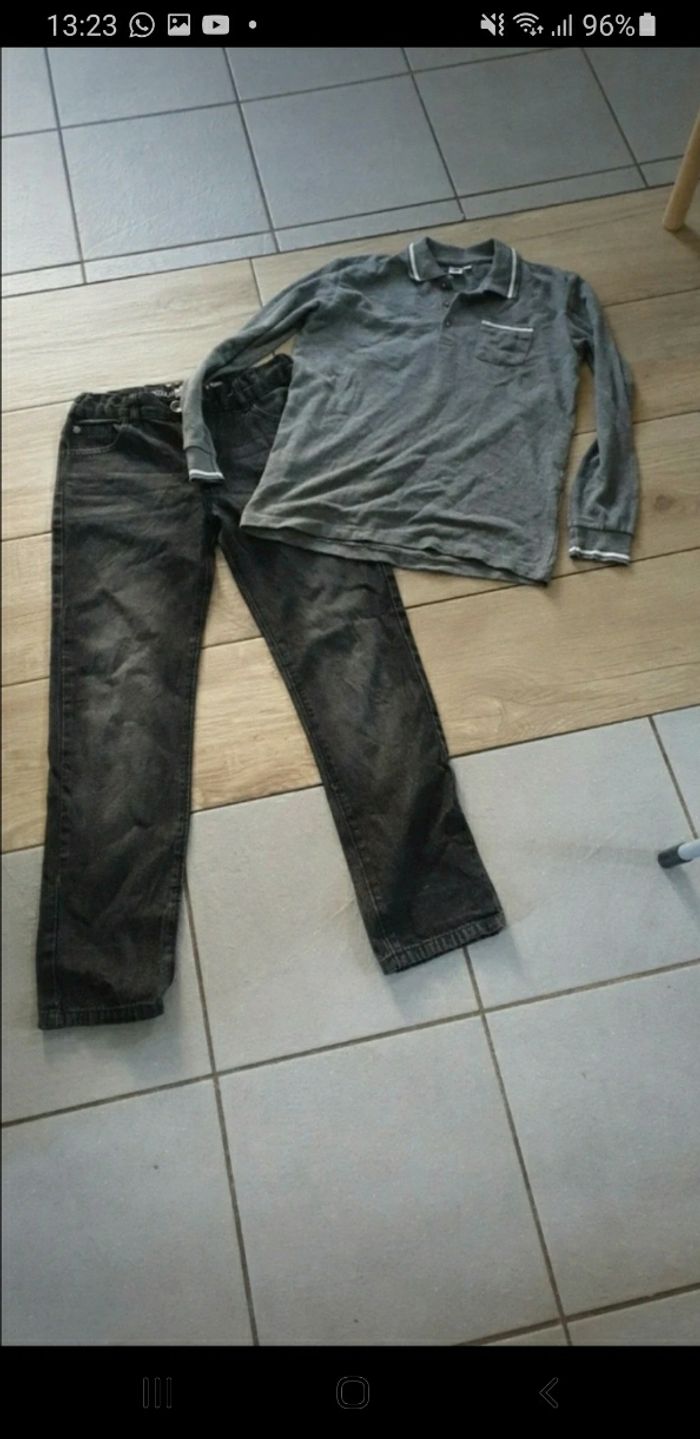 Ensuite garçon jeans polo 12 ans