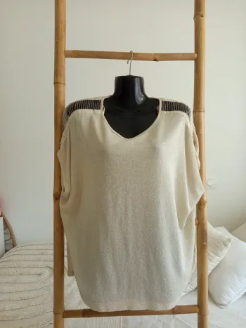 Blouse dorée Clockhouse taille L