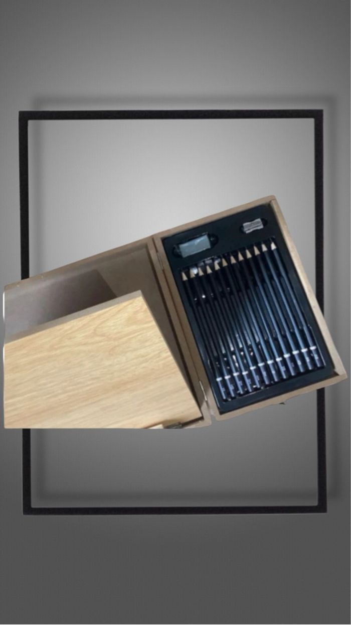 🎨Kit d'art 85 pièces avec chevalet en bois intégré, blocs de dessin, fournitures d'art dans un étui en bois portable, kit de peinture et de dessin professionnel🎨 - photo numéro 7