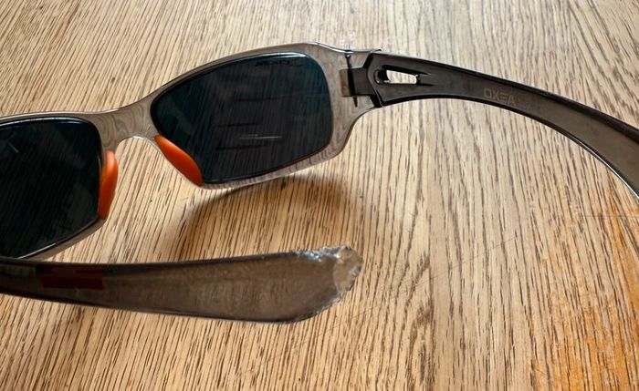 Lunette soleil oxea carreaux oranges - photo numéro 4