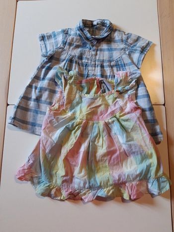 Lot 2 chemises manches courtes