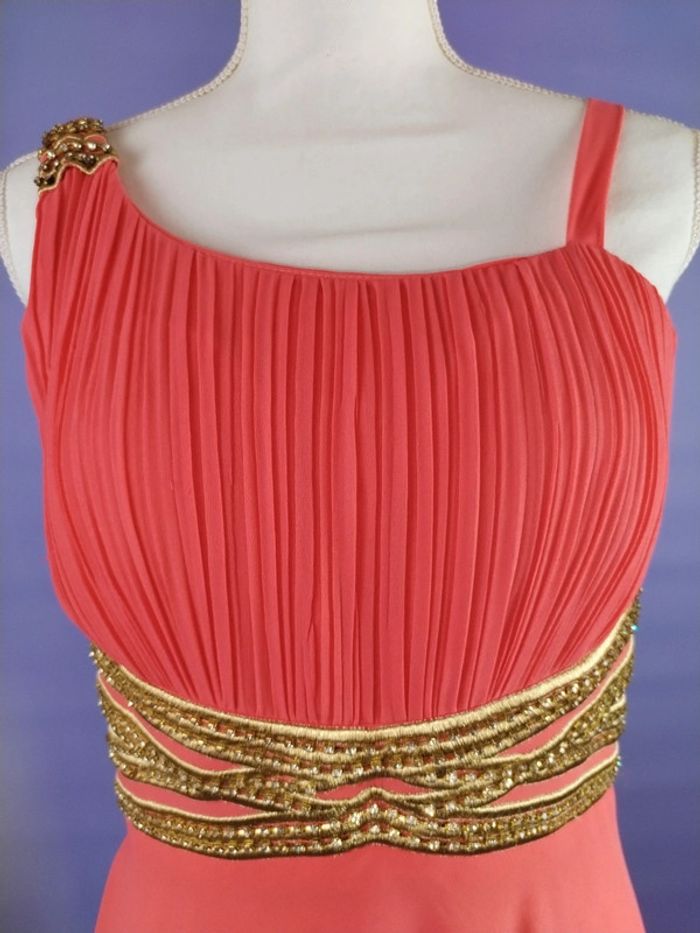 Longue robe rose cocktail -
Taille L/XL - photo numéro 3
