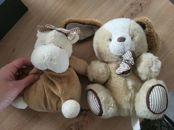 Lot 2 peluches hippo et chien