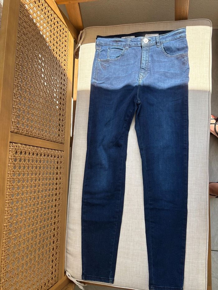 Jean bleu skinny stradivarius taille 38 - photo numéro 7