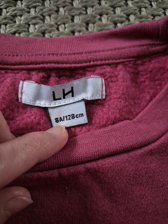 Ensemble sweet bordeaux + leggings à fleurs - 8 ans - photo numéro 4