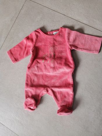 Pyjama naissance rose saumon