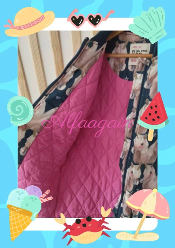 Blouson mim pi 8ans licornes - photo numéro 5