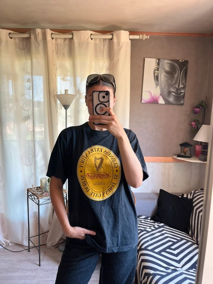 Tee-shirt oversize Guisness vintage
