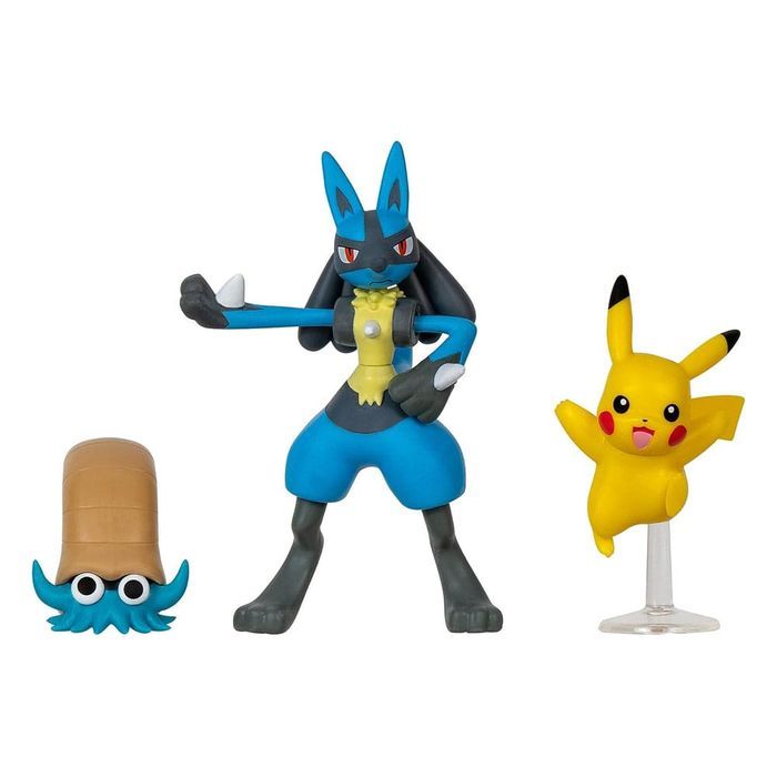 Amonita Lucario et Pikachu Figurine Battle Figure Set Pokémon - photo numéro 3