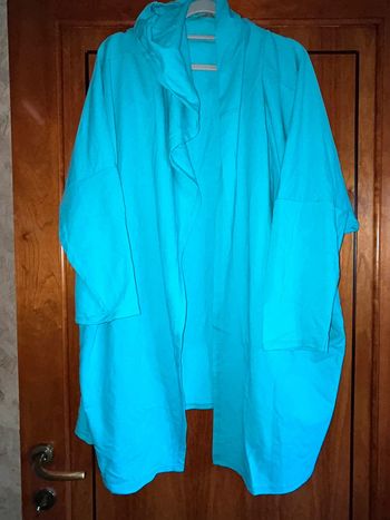 Gilet veste turquoise skull taille unique Made in Italy