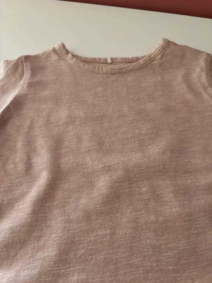 T-shirt longues manches rose PLAY UP 12M - photo numéro 3