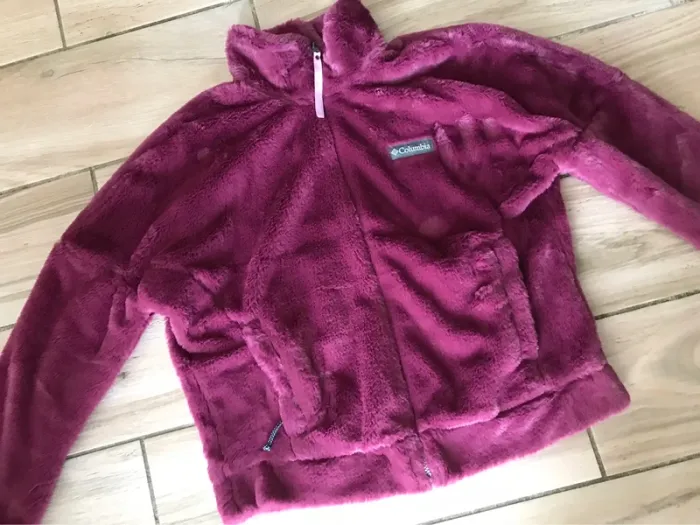 Veste fourrure réversible violette L Columbia - photo numéro 2