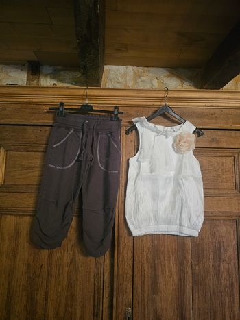Pantalon 7/8eme et top Garcia t 152 