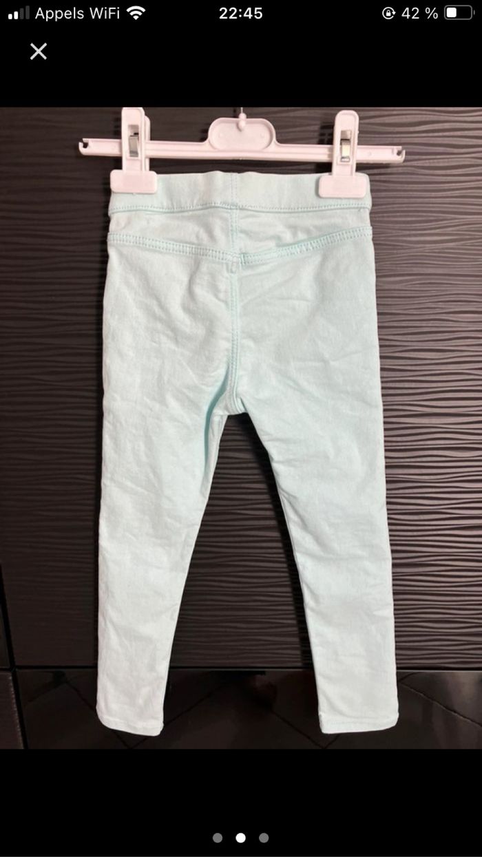 Pantalon vert clair H&M 3-4 ans - photo numéro 2