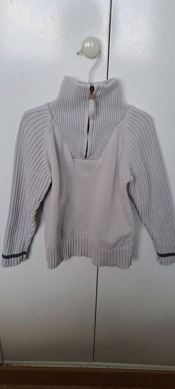 Pull CFK 4 ans gris col camionneur