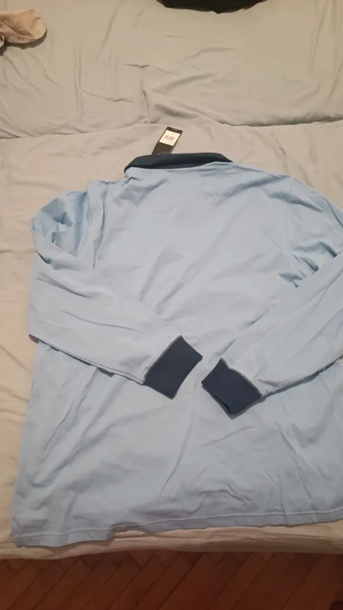 Maglia polo Adidas azzurra - photo numéro 2