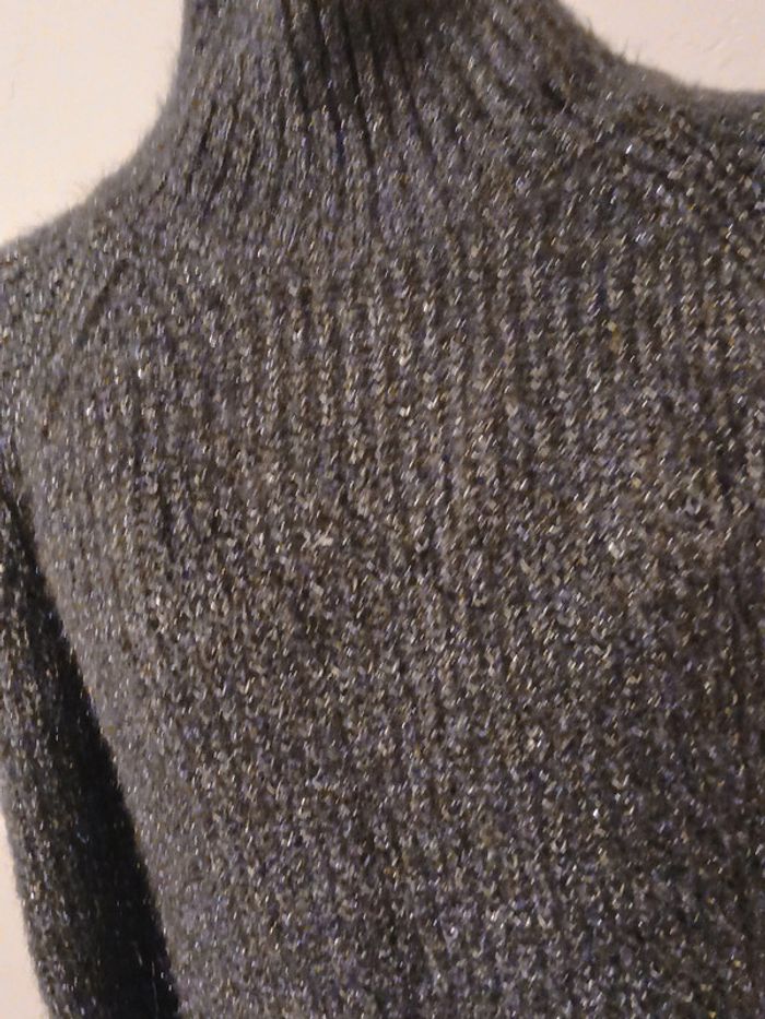 Pull gris pailleté Femme Taille 36 kiabi - photo numéro 3