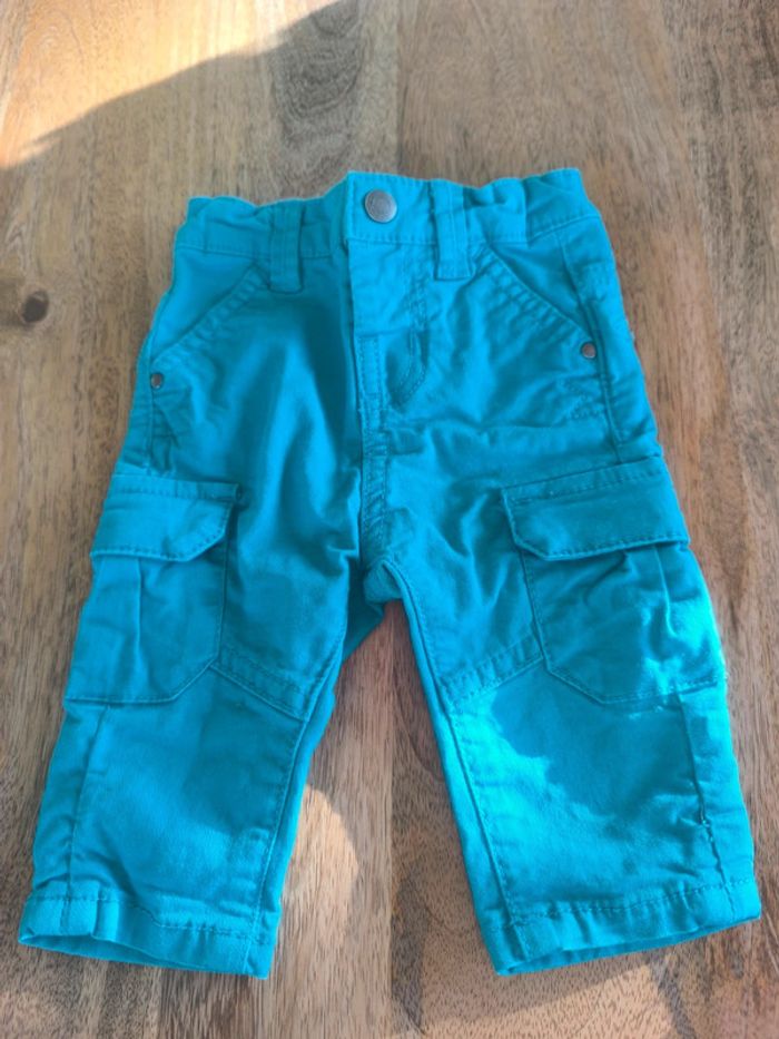 Chino bleu 3 mois garçon