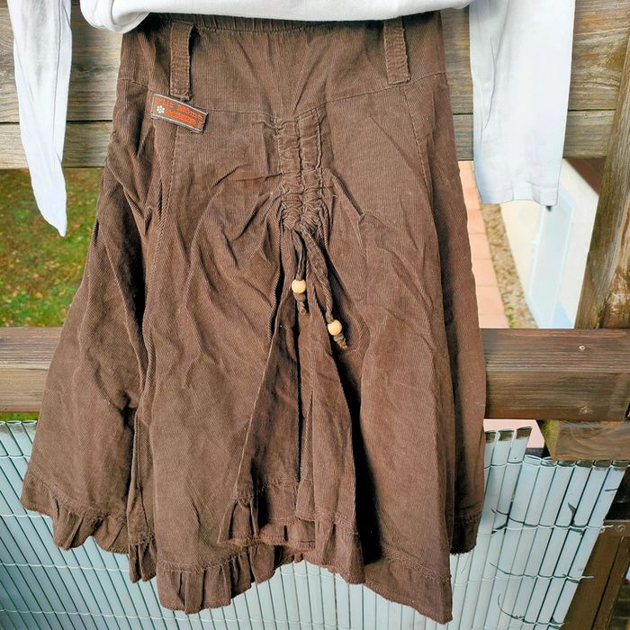 Jupe fille 10 ans bohème velours - photo numéro 3