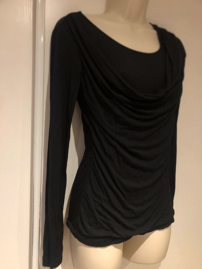 T-shirt taille 36T- habillé noir Mexx drapé - photo numéro 12