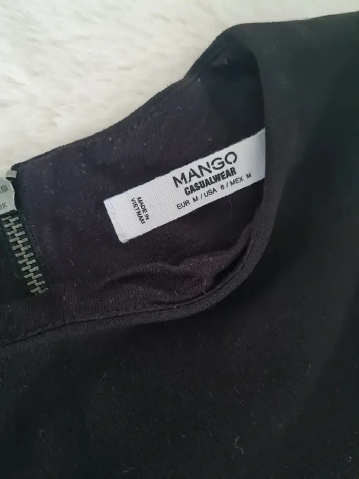 Haut Mango Noir avec détails perles - photo numéro 3