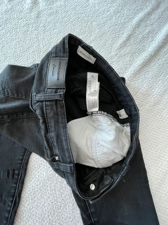 Jean slim noir femme Cache cache taille 38 - photo numéro 3