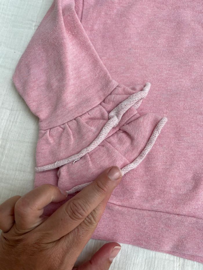 Sweat manche volanté rose - Billiblush - photo numéro 5