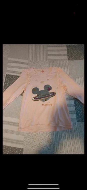T-shirt manches longues rose clair fille orchestra - Disney taille 14 neuf sans étiquettes