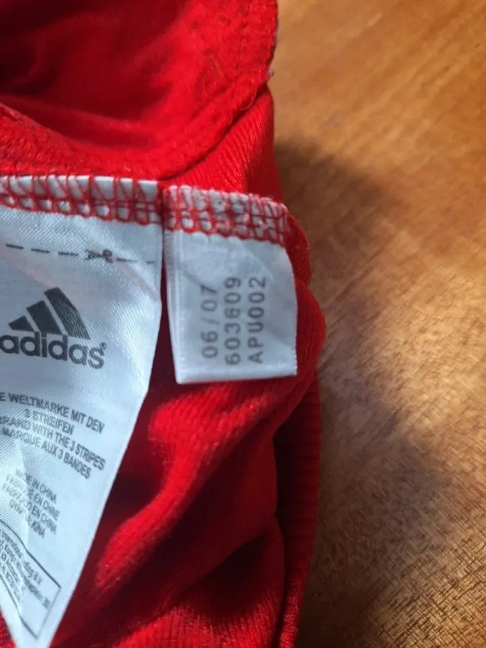 veste légère / Track jacket adidas vintage - bleu foncé et rouge - année 2007 brodé (460) - photo numéro 15