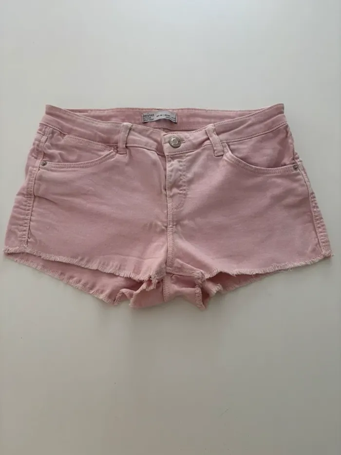 Short en jean rose clair – Bershka – Taille 38
