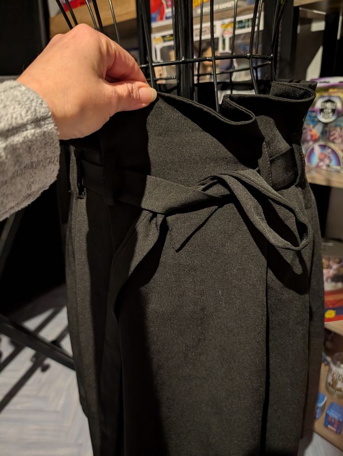 Jupe Noire Chic Taille Haute à Nouer Morgan Taille 34) - photo numéro 3