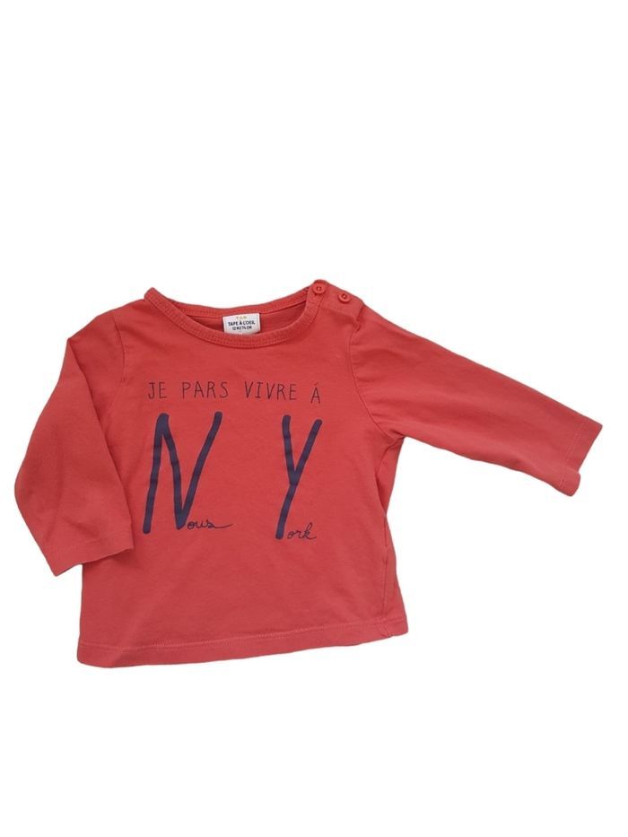 Tape À L'Œil - Tee-shirt manches longues - "Je pars vivre à Nous York"