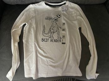 Tee shirt ecru noir neuf