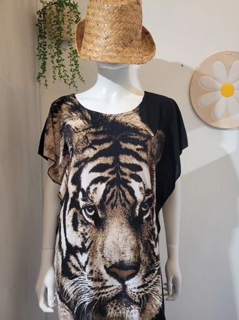 T shirt tête de tigre