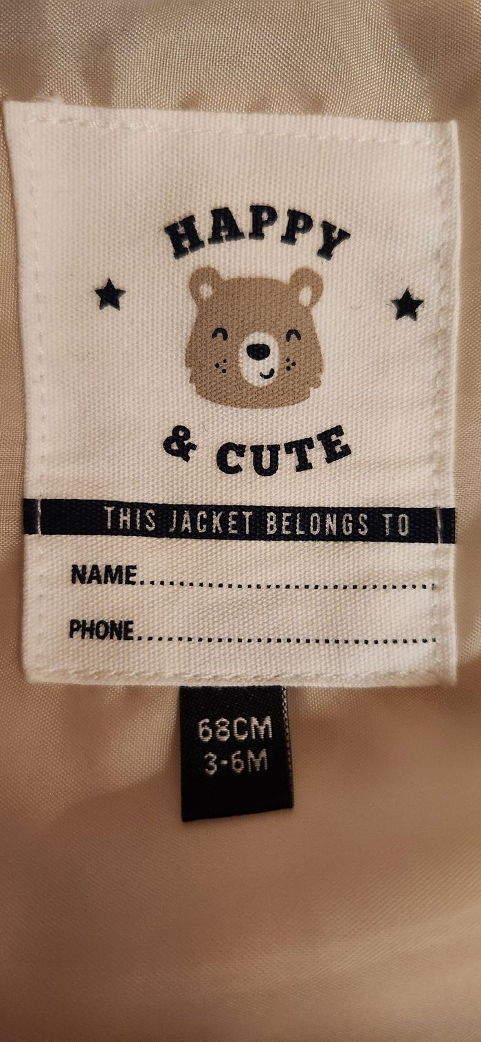 Veste sans manches bleue taille 68cm (6 mois) - photo numéro 2