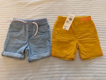 Lot de 2 shorts neufs garçon 12 mois Z