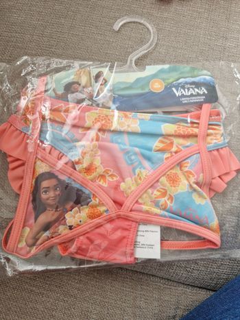 Neuf bikini maillot de bain disney vaiana 4 ans 