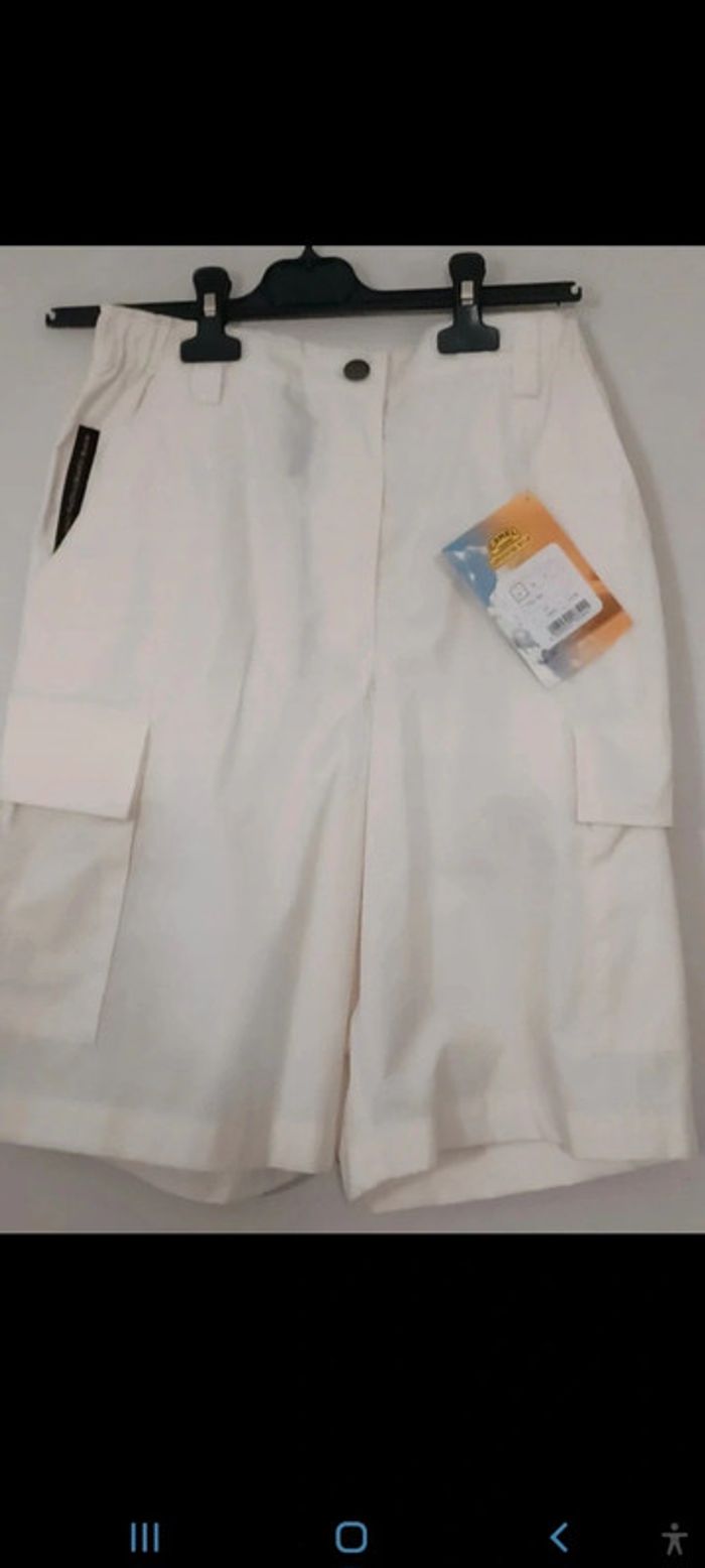 Ensemble short et veste sans manches 38/40 neuf camel
