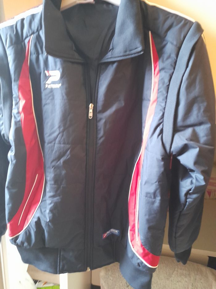Veste bombes Marque Patrick bleu foncé et rouge Taille L. - photo numéro 2