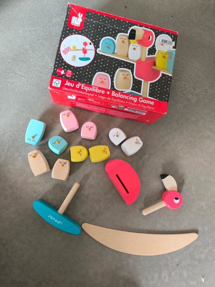 Jouet équilibré flamand rose