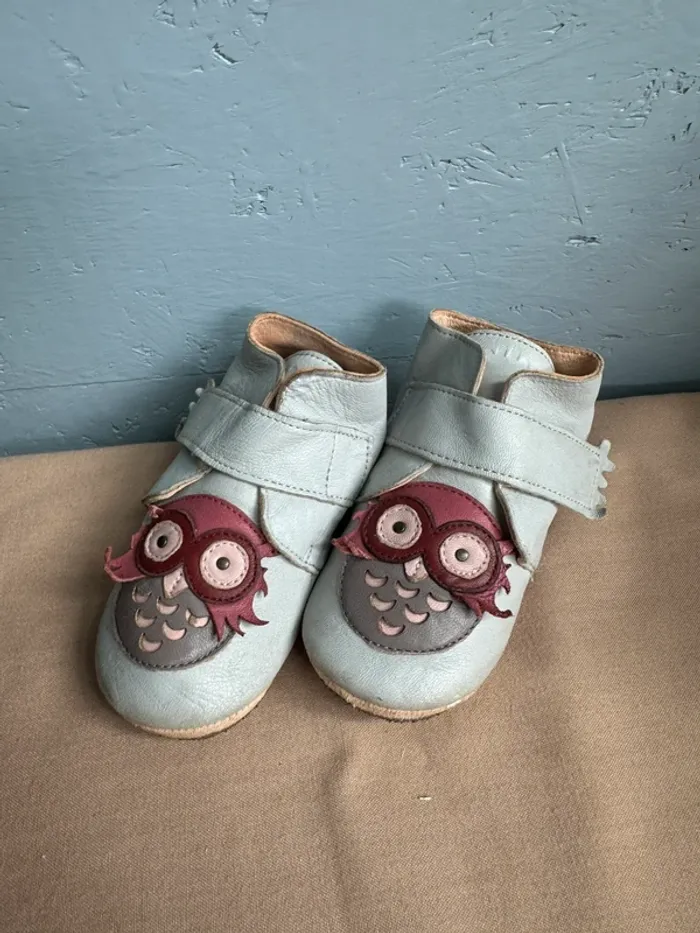 Chaussons gris EZPZ easy peasy hiboux 25 - photo numéro 2