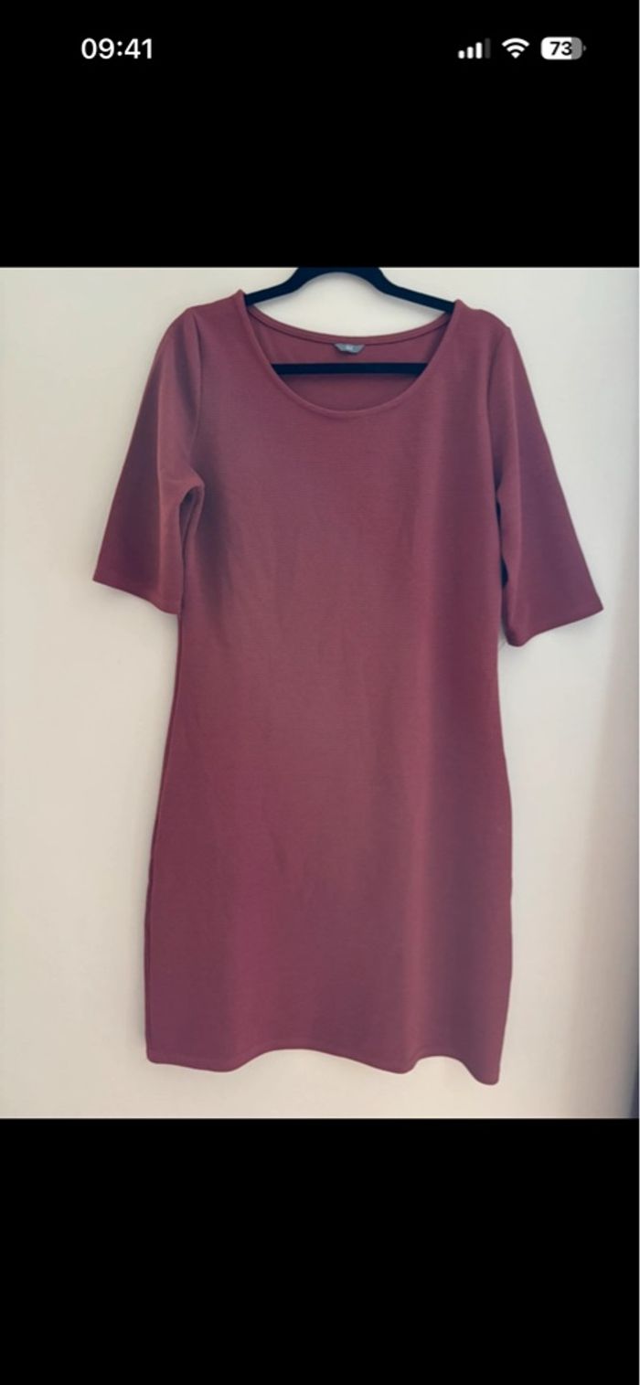 Robe bordeaux/rose