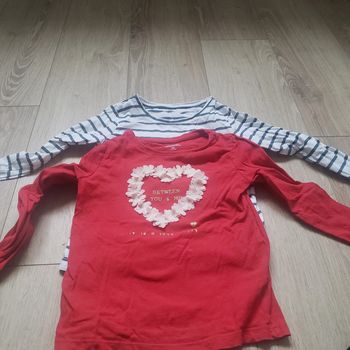 Lot 2 tee shirt manches longues 4 ans Kiabi
