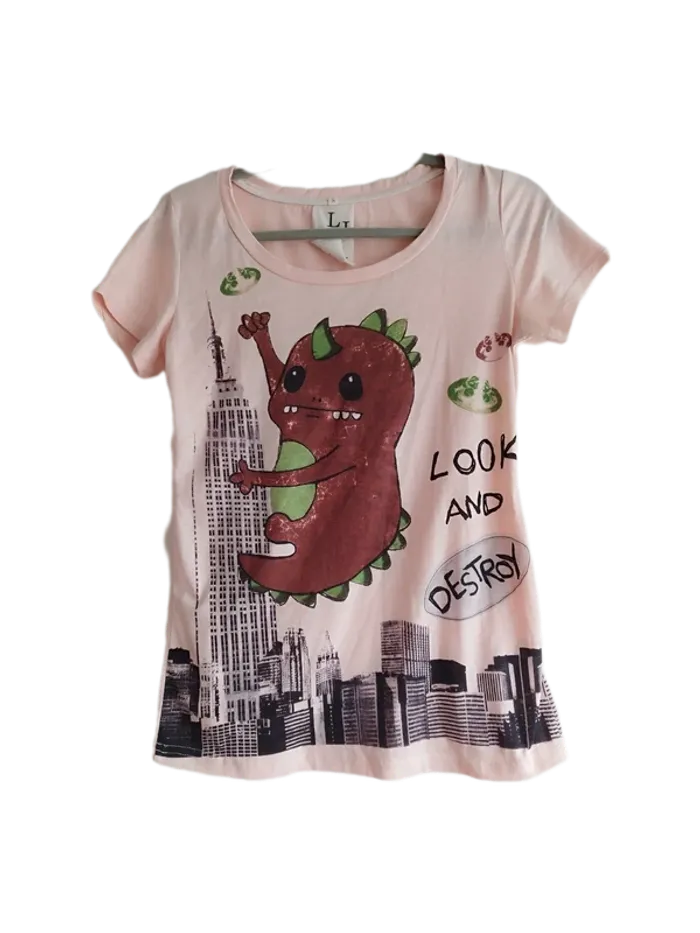 🌸 Tee-shirt Godzilla -Drop Asie 👹 - photo numéro 2