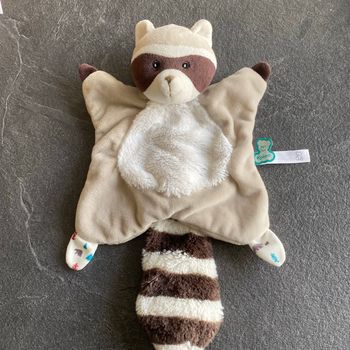 Doudou raton laveur plat kaloo