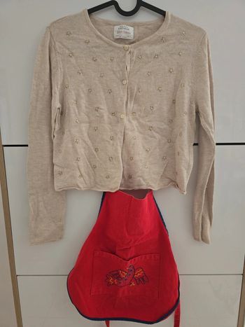 Veste gilet zara 11 12 ans enfant fille et tablier