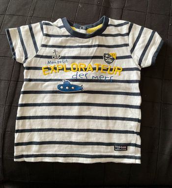 Tee shirt rayé Terre de marins 6 mois