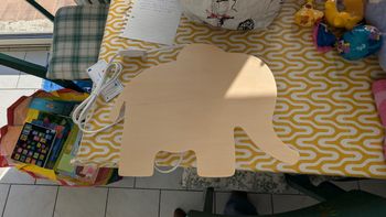 Applique bois elephant