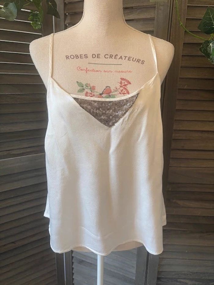 haut et t-shirt Naf Naf blanc taille 42