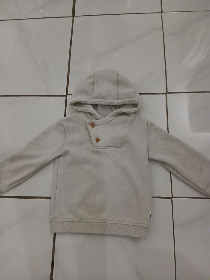 Pull garcon en coton taille 37 mois  marque kiabi - photo numéro 2